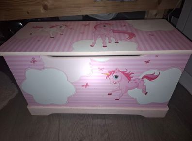 Unicorn wooden toy box