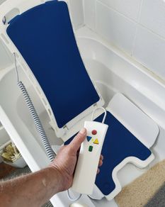 bathtub  lift up and down seat