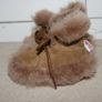Olly B's Brown Sheepskin and Fur Baby Booties - New Image 4
