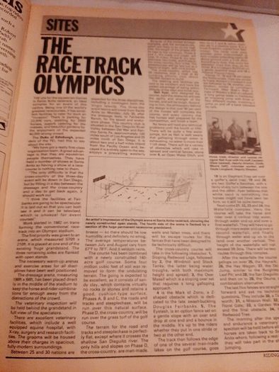 old 1984 Olympic special horse magazine