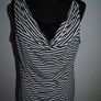 Gina Benotti black& white striped top size UK14 EU42 Image 2