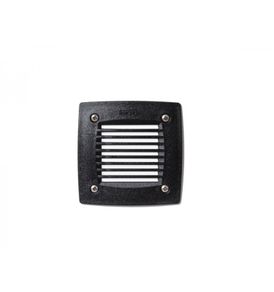Leti 100 Square Grid Opal Led Gx53 3w Recessed Wall Light