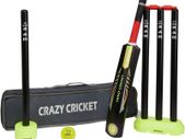 Crazy Cricket Set | Mini Kids Set | 1 x Size 2 Bat | Kwik Cricket Style Set for the Backyard, Beach or Park | Suitable for approximate ages 5-9 years