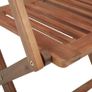 Folding Garden Chairs 6 pcs Solid Acacia Wood Image 3