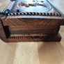 wooden wood book case storage case gift present box embossed Don Quixote Image 10