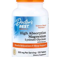 Magnesium Glycinate 120 Tablets