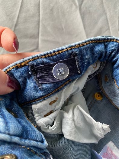 Name it distressed jeans, slim fit with adjustable waist, 110cm, 4-5 years