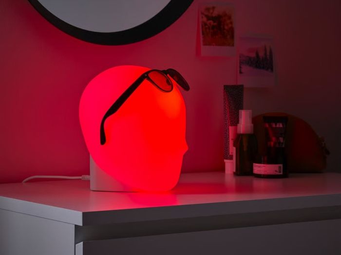 IKEA ISKARNA  LED table lamp, multicolour