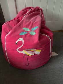 Pink cotton Bean bag