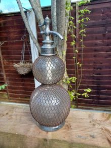 Antique Glass Bottle, Double Bellied, Double Bubble