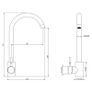 Tivoli Chrome Kitchen Sink Mixer Tap | Single Lever Image 6