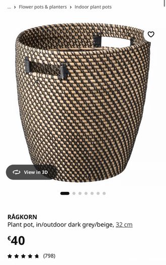 Artificial bamboo plant + vase