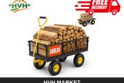 500 lb Steel Garden Cart with 10" Tyres