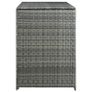 Double Wheelie Bin Shed Poly Rattan Anthracite 148x77x111 cm Image 7