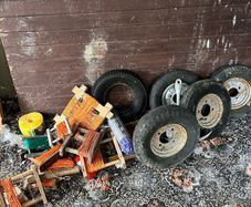 Boat trailer wheels