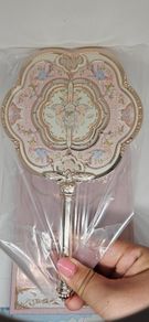 Flower Knows Butterfly Cloud Collar Collection Hand Held Mirror in Pink