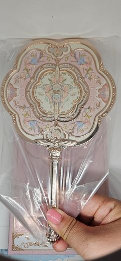 Flower Knows Butterfly Cloud Collar Collection Hand Held Mirror in Pink