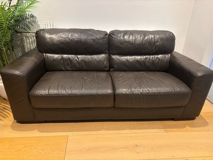 Sofa - 3-seater synthetic leather