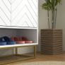 Shoe Storage Cabinet, Modern Shoe Cupboard with Open Shelf, Adjustable Shelf, 6 Vents, Shoe Rack for 12 Pairs of Shoes Image 9