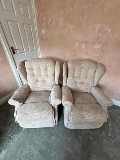Double sofa and 2 arm chairs