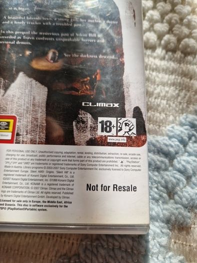 Silent Hill Origins PSP Games Original PlayStation
