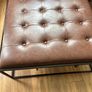 Seater DKNY Tufted Leather Ottoman Image 2
