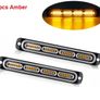 2pcs  Ultra-Slim Amber  LED Emergency Lights Image 2
