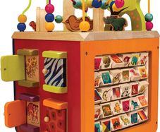 Zany Zoo Wooden Activity Cube