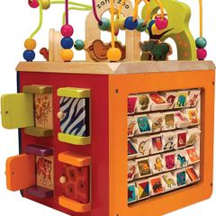 Zany Zoo Wooden Activity Cube