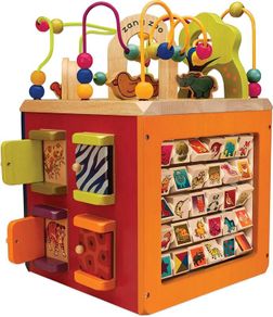 Zany Zoo Wooden Activity Cube