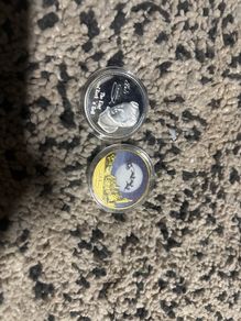 Elvis and Xmas coins