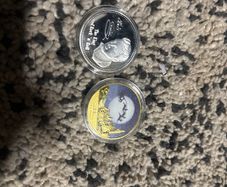 Elvis and Xmas coins