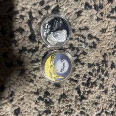 Elvis and Xmas coins