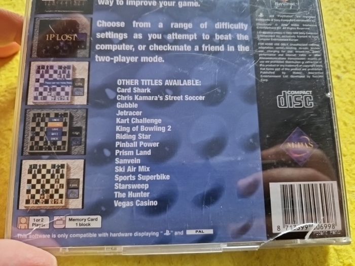Checkmate  PlayStation1 Ps1 PlayStation2 Ps2 games Original