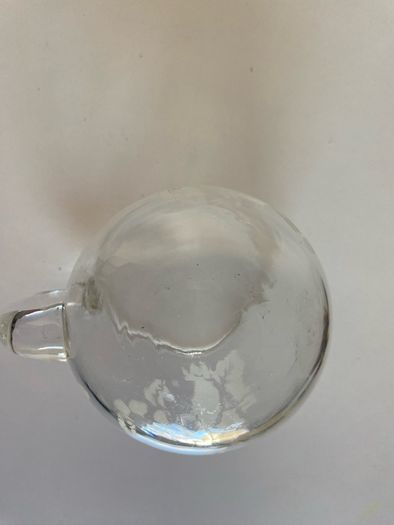 Small glass jug - leaf design