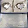 Newbridge Silver gift set , pen with holder and love heart photo frame still in its box Image 7
