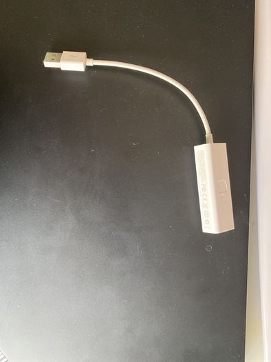 Original Apple A1277 USB Port to Gigabit Ethernet RJ45 NET Adaptor Cable