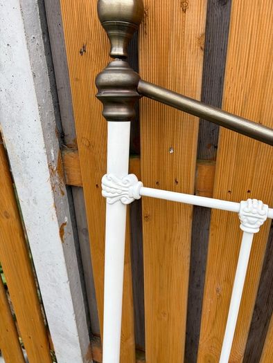Vintage style wrought iron headboard