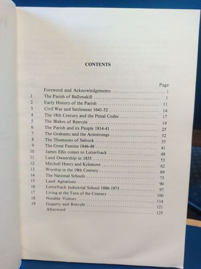 Ballynakill Connemara history book