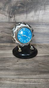 Vintage Majak Desk Clock Soviet Crystal Glass Clock USSR Mechanical Wind Up 1970s Not Working Parts Repair