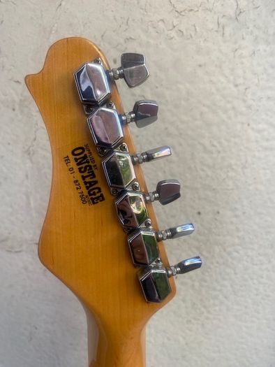 Vintage 1970s "Eagle" Stratocaster-style electric guitar, featuring a custom aftermarket cosmetic finish