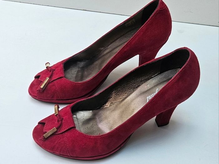 Red Open Toe Sandals