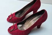 Red Open Toe Sandals