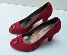 Red Open Toe Sandals