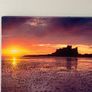 Coastal Castle Sunset Canvas Print 60cm x 60cm Image 3