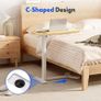 H5 Side Table, Flexible Laptop and Bed Table with Tiltable Desktop, Height Adjustable & Mobile, Ideal for Sofa, Bed & Reading Time (Maple) Image 3