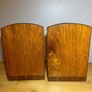 vintage oak book ends Image 2