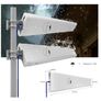 Kaser LPDA 5G 4G LTE Antenna Outdoor Mimo Directional Antenna 698-2700 | 3300-3800MHz 12dBi Compatible 5G 4G Router N-SMA Output with TS9 Adapter Includes 10M Low Loss Cable Image 2