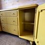 Restored antique yellow sideboard Image 5