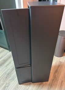 Victoriana Wall Hung Tall Storage Unit - Charcoal Grey